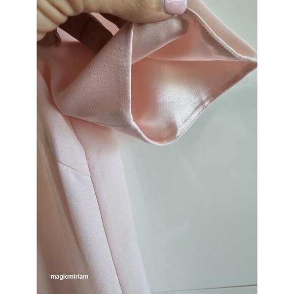 BNWT Ted Baker London Baby Pink Sassa Tie Neck Top - Picture 6 of 10